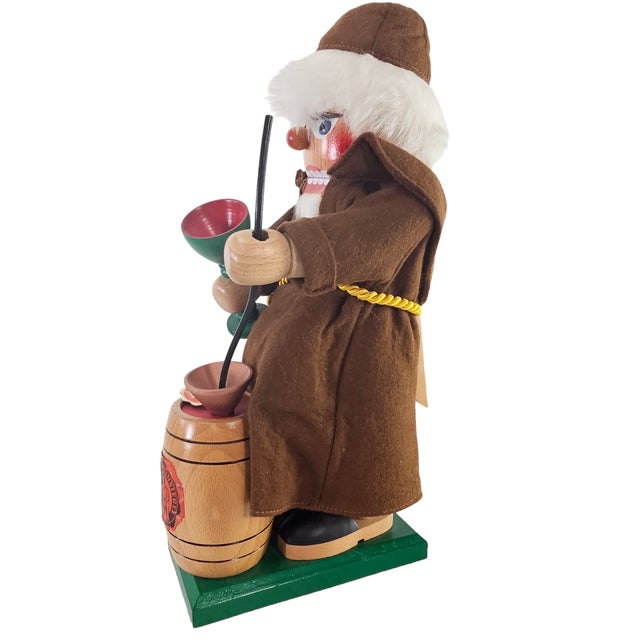 Steinbach Nutcracker Bacchus Monk Wine Maker 14" Tall Chairish