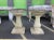 Stone French Antique Garden Urns/Pair For Sale - Image 7 of 9