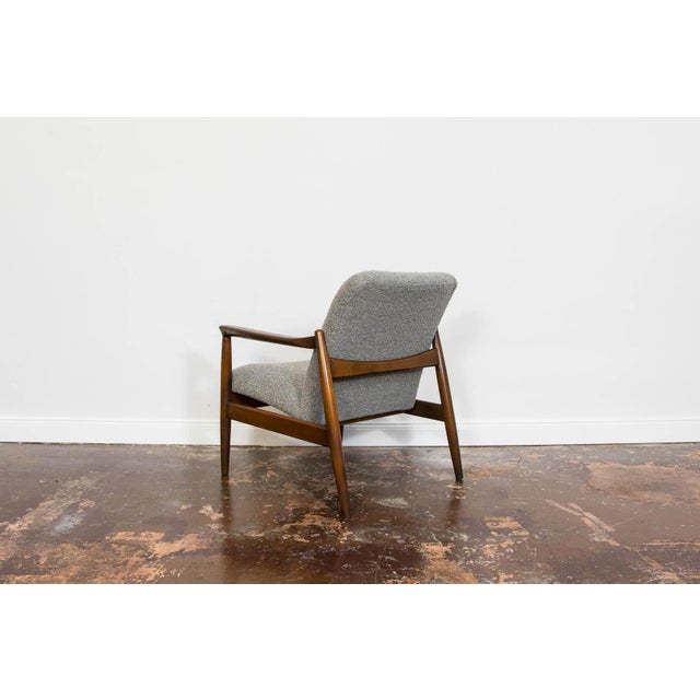 Gray Mid-Century Grey Armchair by Edmund Homa, 1960s For Sale - Image 8 of 12