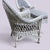 Antique Bar Harbor Wicker Patio Set in White & Navy c.1920 For Sale - Image 10 of 12