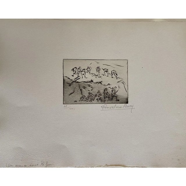 Anselmo Bucci, Militant, 1917, Etching For Sale