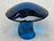 Mid Century Modern Blue Glass Mushroom Paper Weight For Sale - Image 10 of 11