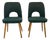 Vintage Lollypop Chairs in Green Upholstery by Antonin Suman, 1960, Set of 2 For Sale