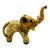 Vintage Crushed Oyster Shell Elephant Figurine For Sale