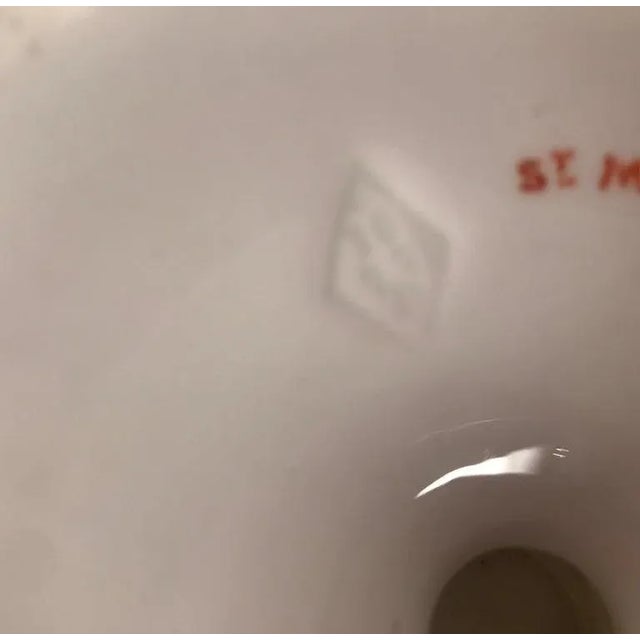 Pair of 19th Century Antique English Hand Painted Porcelain Compotes For Sale - Image 12 of 13