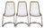 Vintage Italian Brass Cantilever Dining Chairs, Set of 3 – Sold Individually or as a Set For Sale