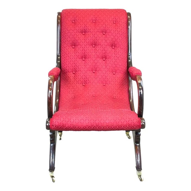 Regency Library Armchair, 1835 For Sale - Image 6 of 11