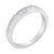 Contemporary IGI Certified 1/2 Cttw Princess Cut Diamond 18K White Gold Channel Set Half Eternity Style Wedding Band Ring (H-I Color, SI2-I1 Clarity) - Size 7-1/4 For Sale - Image 3 of 6