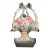 Vintage Painted Cast Iron Floral Basket Doorstop With Bow For Sale