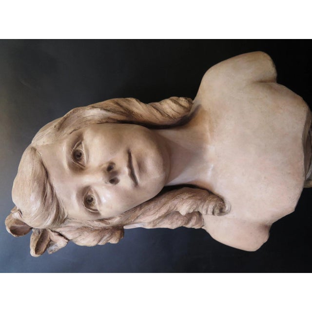 Vintage Early 20th Century Terra Cotta Figural Sculpture For Sale - Image 4 of 11