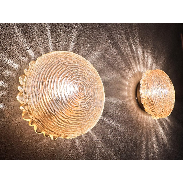 Vintage Amber Wall Lights, 1970s, Set of 2 For Sale - Image 9 of 10