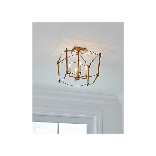 2020s Visual Comfort Thayer Flush Mount - a Pair For Sale - Image 5 of 5