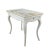 Elegant Chippendale style white gilt side table, sofa side table. The tabletop features a beautiful gilt hand-painted...