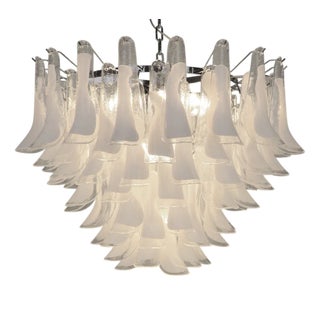 Tulipani Chandelier in White 75 from Novaresi For Sale