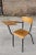 Mid-Century Modern Steel & Wood Student Desk Chair by Jacques Hitier, France, 1950s For Sale - Image 3 of 13