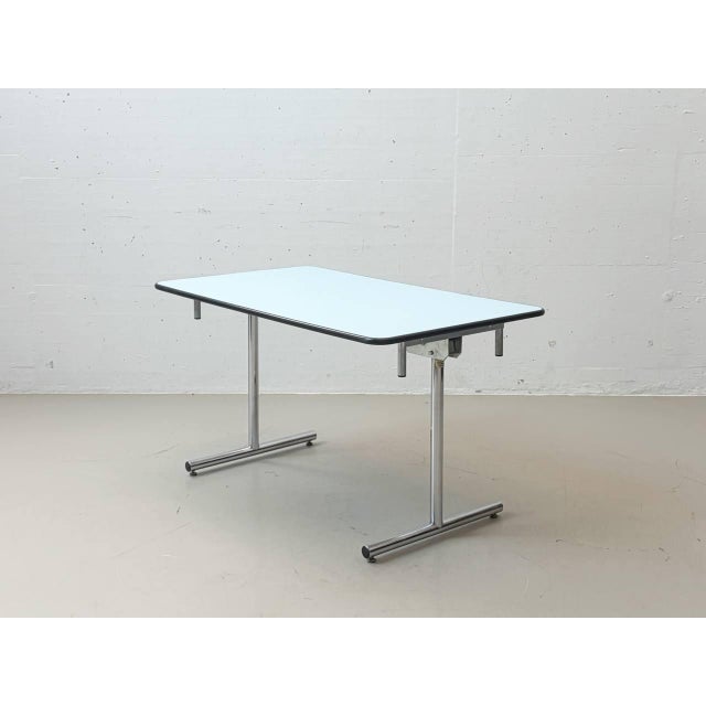 Blue Practical Folding Tables from Kelko, 1980s For Sale - Image 6 of 16