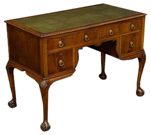 Early 20th Century Chippendale Style Mahogany Desk