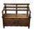 19th Century Breton Chestnut Storage Bench For Sale