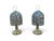 Vintage Table Lamps in Murano Glass and Brass, 1970s, Set of 2 For Sale - Image 9 of 9