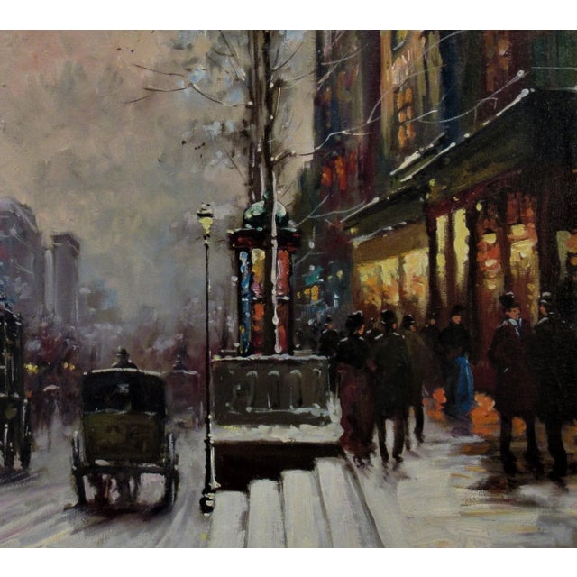 Francois Gerome, Porte Saint Denis, Paris, Circa 1935 For Sale - Image 4 of 8