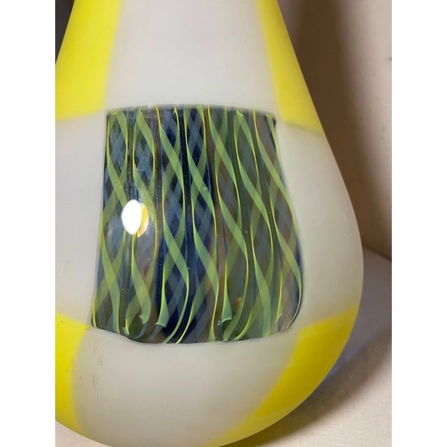 Glass Large Hand Blown Harry Stuart RPM Studio Centerpiece Vase Art Glass Sculpture For Sale - Image 7 of 13