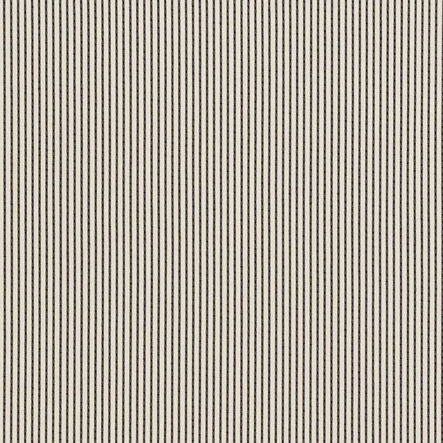 Sample - Schumacher Stitched Stripe Indoor & Outdoor Fabric in Black For Sale