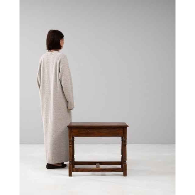 20th Century Belgian Wooden Coffee Table In Original Patina For Sale - Image 17 of 18