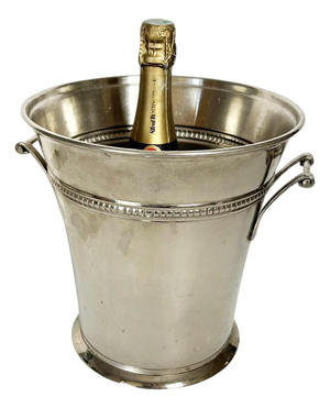 Steel Champagne Bucket, France, 1970s