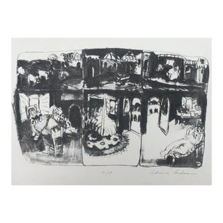 1970s Adrienne Anderson Multi Scene Lithograph For Sale