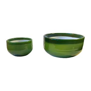 Green Palet Snack and Salad Bowls by Michael Bang for Holmegaard, 1970s, Set of 2