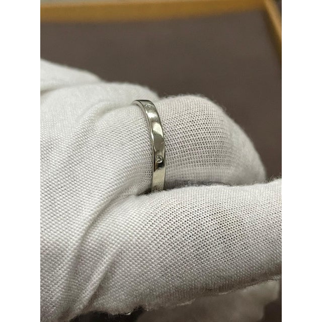 6 Flush Set Bezel Diamond Eternity Wedding Band in 14 Karat White Gold For Sale - Image 9 of 18