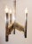 Vintage Sciolari chandelier with three light sockets in chromed steel & brass This is called the Concorde model, designed...