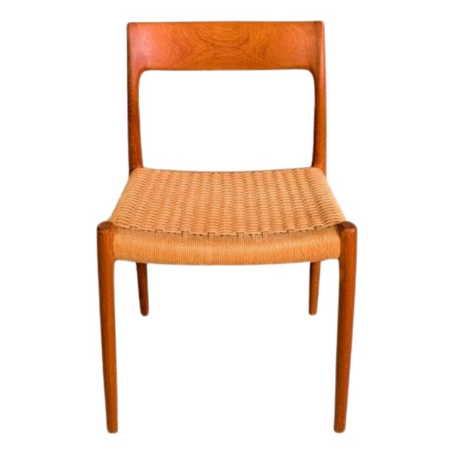 Model 77 Chair in Teak by Niels O. Møller for J.L. Møllers Møbelfabrik For Sale