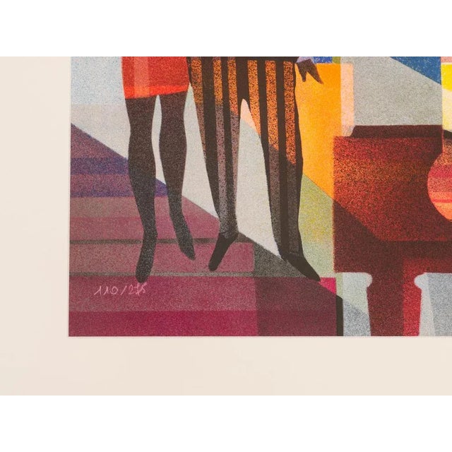 Club Night, Screen Print on Thick Paper, Framed For Sale - Image 7 of 12