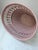 Farmhouse Vintage Dusty Pink Woven Wicker Wastebasket For Sale - Image 3 of 6