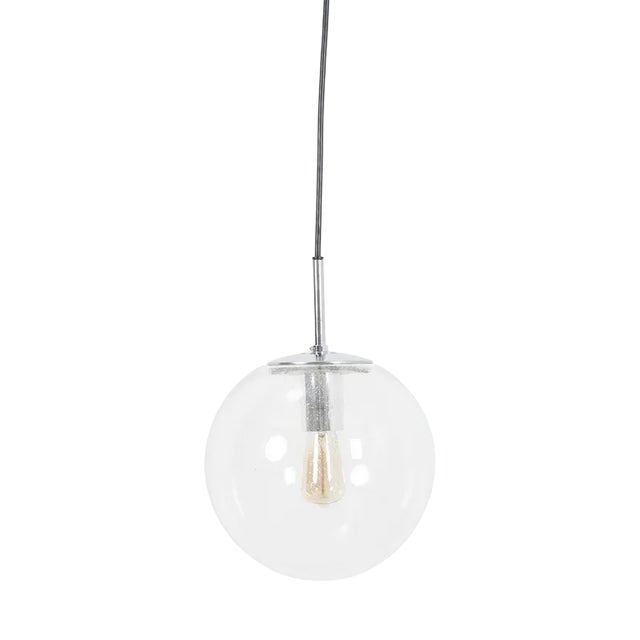 Vintage Glass Hanging Lamp For Sale