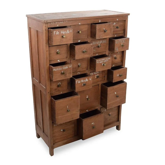 This large wooden locker exudes a palpable essence of history and functionality. Standing 161 cm high, it features a...