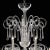 Mid-Century Modern Grand Venetian “Curls” Murano Glass Chandelier in Clear Glass For Sale - Image 3 of 6