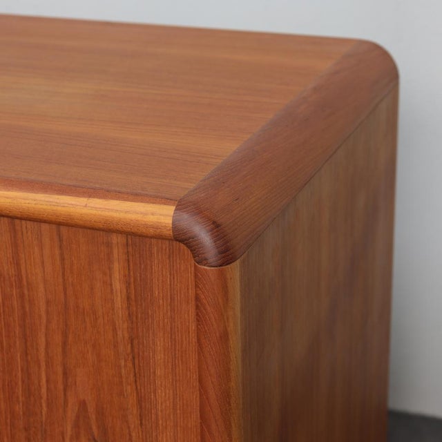 Danish Modern Teak Sideboard with Tambour Doors by Kibaek Møbelfabrik, 1970s For Sale - Image 10 of 11