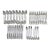 Vintage 1980s Stanley Roberts "Tiburon" Faux Bamboo Stainless Steel Flatware Set – 60 Pieces | Hollywood Regency Chinoiserie For Sale