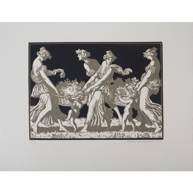 Maurice De Lambert, Tribute to Bacchus, The Harvest, 1927, Etching For Sale - Image 3 of 8