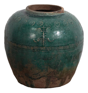 Antique Chinese Vase in Stoneware