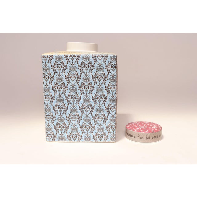 Large Porcelain Four-Sided Ginger Jar by Fringe Studio For Sale In New York - Image 6 of 12