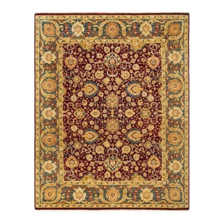 Mogul Collection Hand-Knotted Area Rug - Red 8' 0" x 10' 2" For Sale