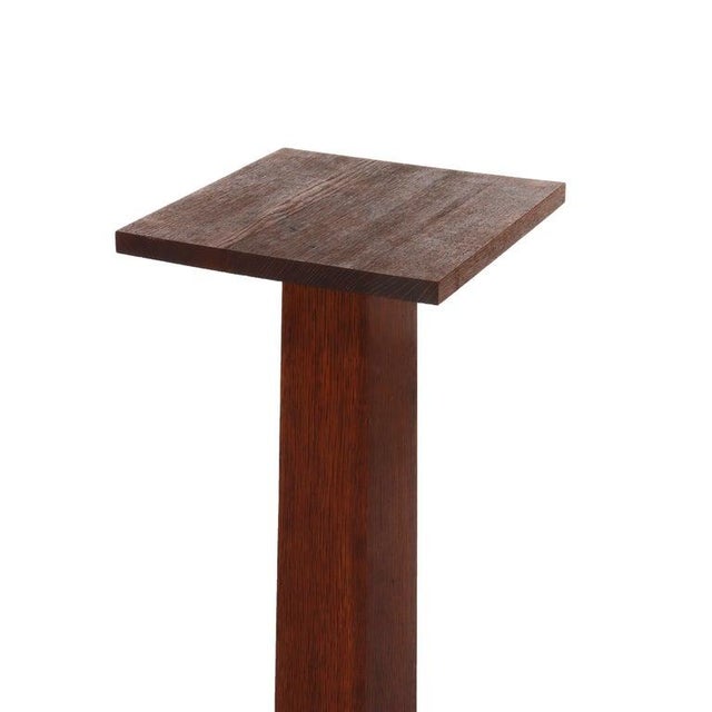 Antique Stickley School Arts & Crafts Mission Oak Plant Stand C1920 For Sale - Image 4 of 13