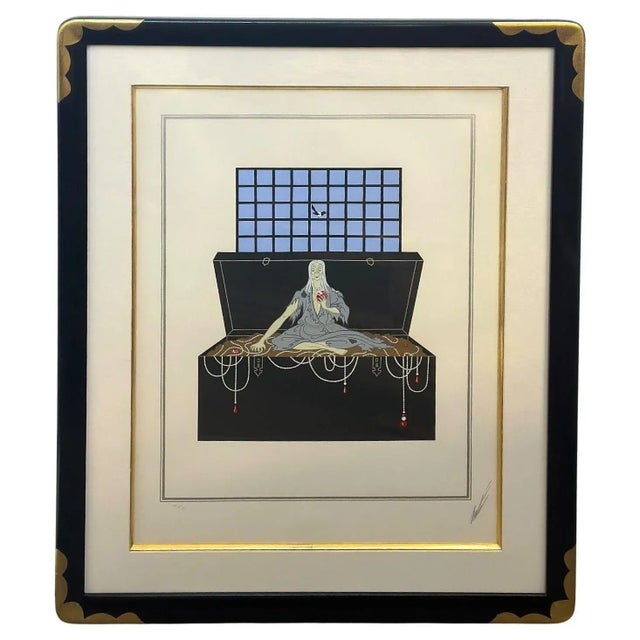 1980s Set of 7 Erté Lithographs of the Seven Deadly Sins, 1982 For Sale - Image 5 of 12