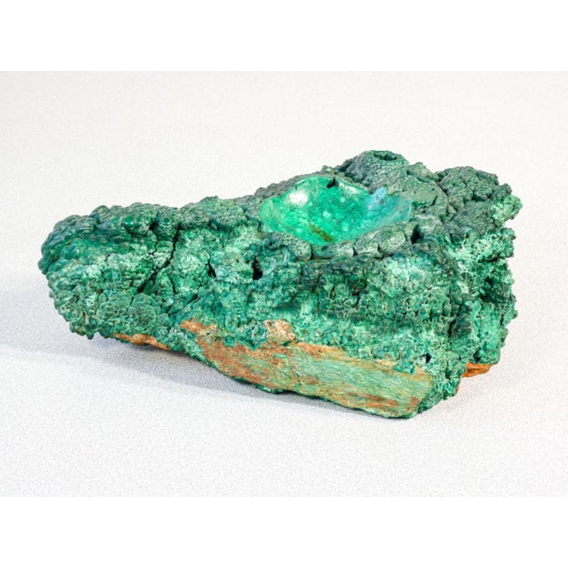 Raw Malachite Sculpture For Sale - Image 4 of 7