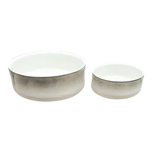 Mid 20th Century Langley Serving Bowls, Made in England- Set of 2