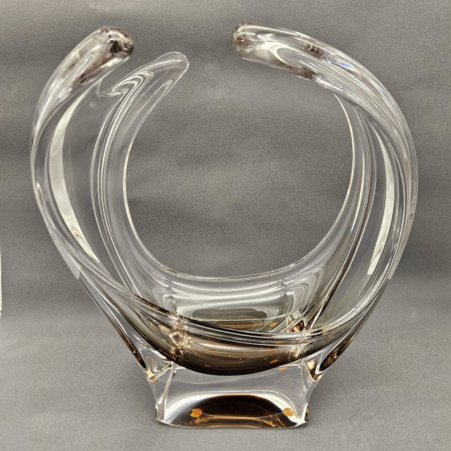 Silver Glass Art Centerpiece from Vannes Le Chatel, 1960s For Sale - Image 8 of 9