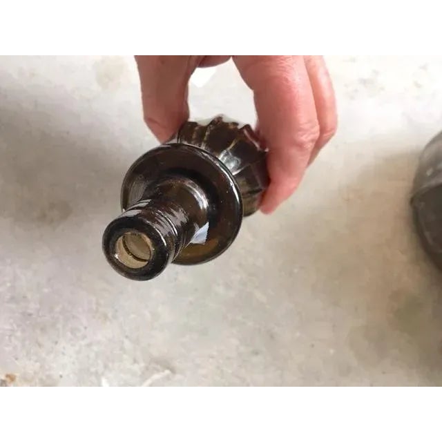 1960s Mid-Century Italian Impoli Large Bottle With Stopper For Sale - Image 5 of 8